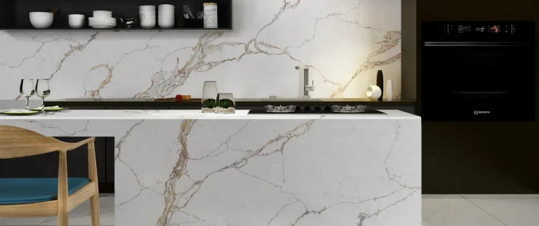 Palermo white marble counter